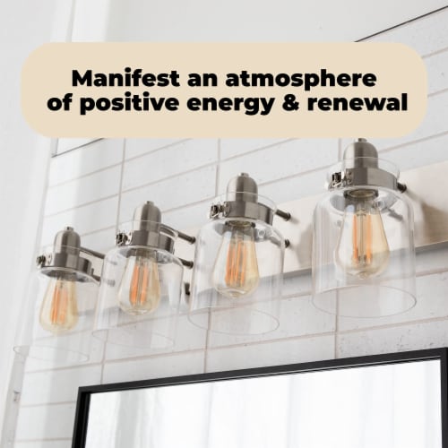 Bathroom 4 light fixtures deals