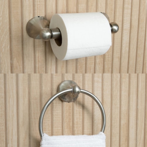 Dorence 5-Piece Bathroom Hardware Accessories Set, Chrome Perspective: left