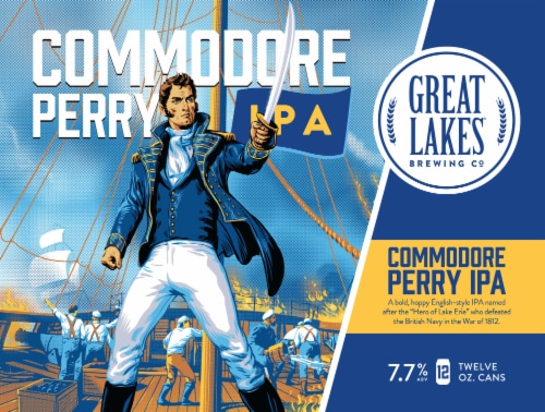 Great Lakes Commodore Perry IPA Perspective: left