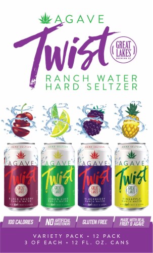 Great Lakes Brewing Co. Water Hard Seltzer Perspective: left