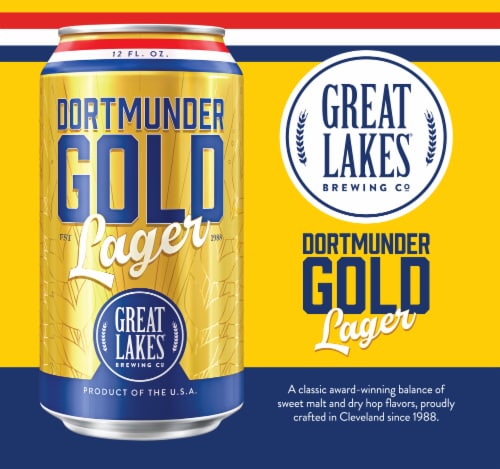 Great Lakes Dortmunder Gold Lager Perspective: left