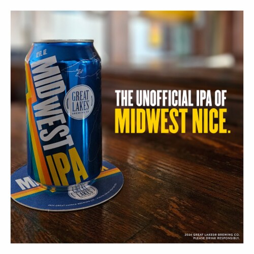 Great Lakes Midwest IPA 12 - 12oz Can Perspective: left
