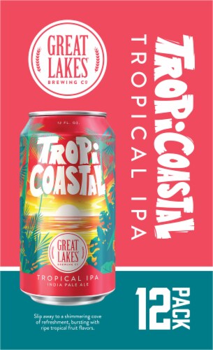 Great Lakes Brewing Co TropiCoastal Tropical IPA Perspective: left