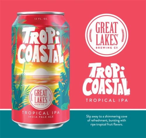 Great Lakes Breweing Co TropiCoastal Tropical IPA Perspective: left
