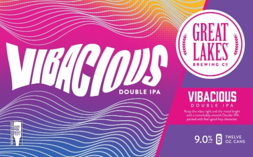 Great Lakes Vibacious Double IPA Perspective: left