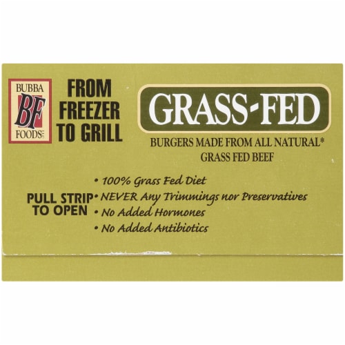Bubba Burger Gluten Free Grass Fed Beef Burger Perspective: left