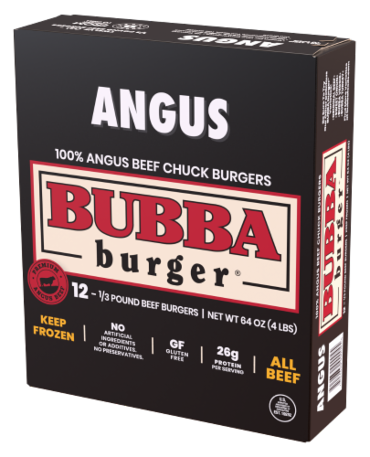 Bubba Burger® Beef Burgers Perspective: left