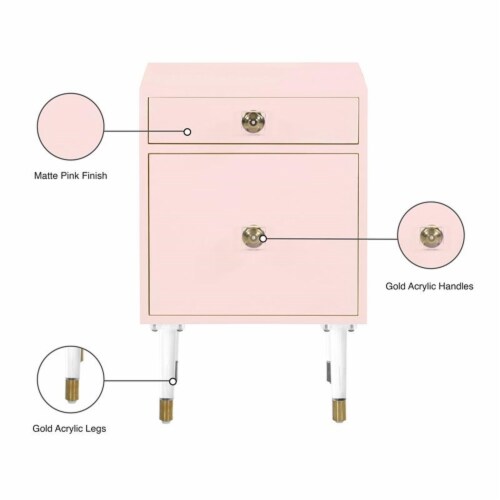 Meridian Furniture Lia Side Table - Pink Meridian Furniture Lia Side Table - Pink