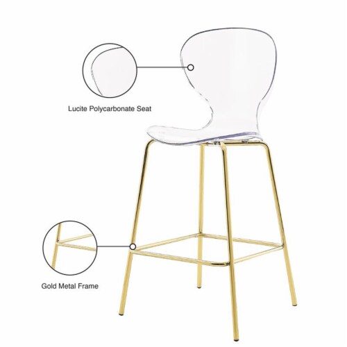 Meridian Furniture Clarion Counter Stool - Gold