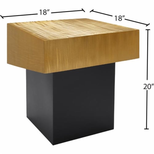 Meridian Furniture Palladium End Table - Gold Meridian Furniture Palladium End Table - Gold