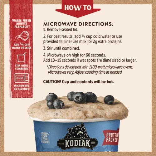 Kodiak® Cakes Flapjack Blueberry & Maple Protein Power® Cup Perspective: left