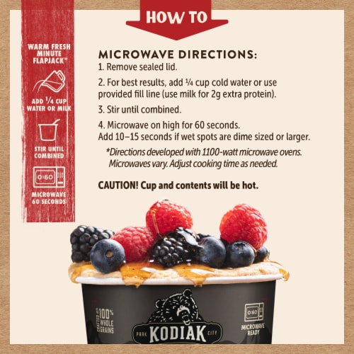Kodiak® Protein-Packed Buttermilk and Maple Flapjack Power Cup® Perspective: left