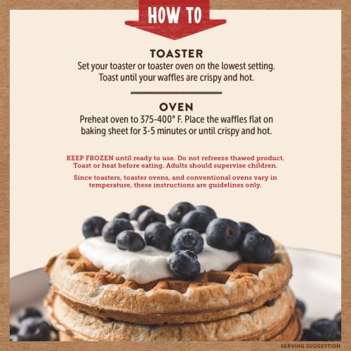 Kodiak® Blueberry Power Waffles® Perspective: left