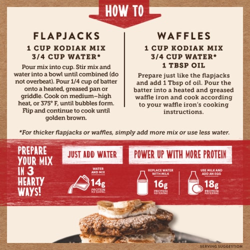 Kodiak Cakes® Power Cakes® Cinnamon Oat Protein Flapjack & Waffle Mix Perspective: left
