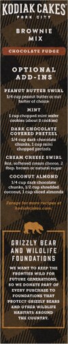 Kodiak Cakes® Protein Packed Chocolate Fudge Brownie Mix Perspective: left