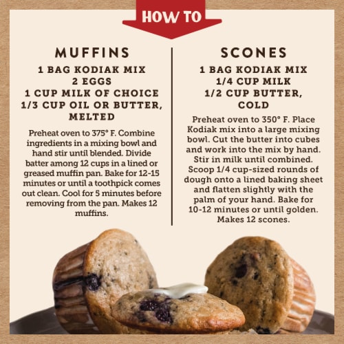 Kodiak® Protein-Packed Blueberry Muffin Mix Perspective: left