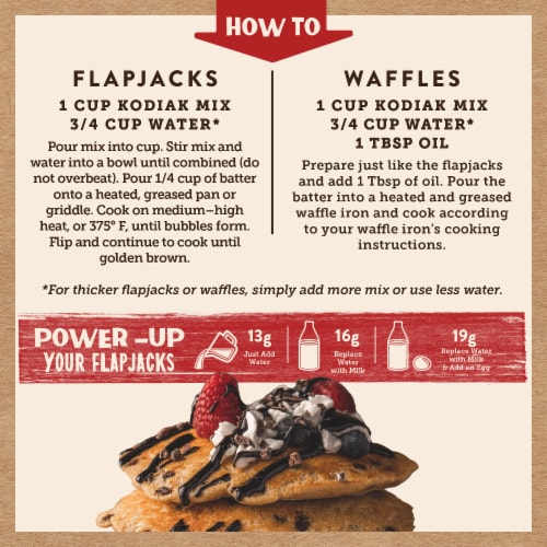 Kodiak® Cakes Power Cakes® Chocolate Chip Flapjack & Waffle Mix Perspective: left