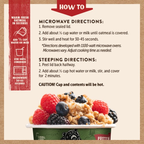 Kodiak Cakes® Maple & Brown Sugar Oatmeal Power Cup Perspective: left