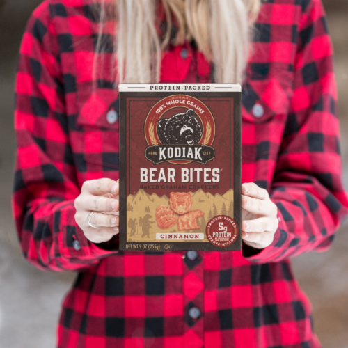Kodiak Cakes® Bear Bites™ Cinnamon Graham Crackers Perspective: left