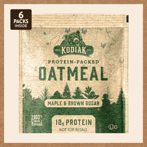 Kodiak Cakes® Protein-Packed Maple Brown Sugar Oatmeal Perspective: left