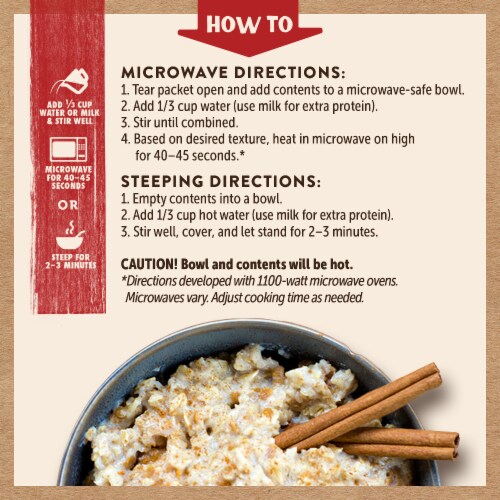 Kodiak® Protein-Packed Cinnamon Oatmeal Packets Perspective: left