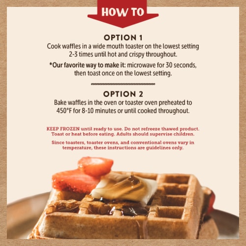 Kodiak Cakes® Buttermilk & Vanilla Thick and Fluffy Power Waffles® Perspective: left