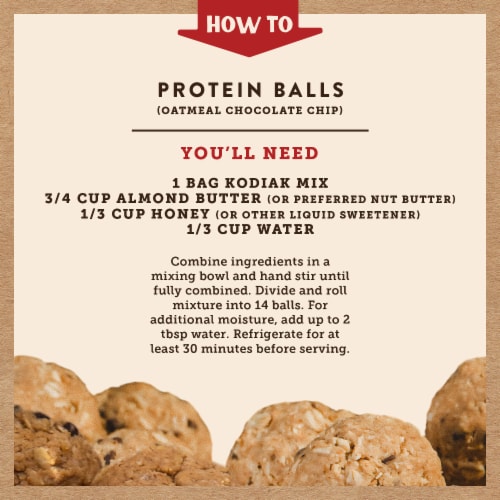Kodiak Cakes® Oatmeal Chocolate Chip Protein Ball™ Mix Perspective: left