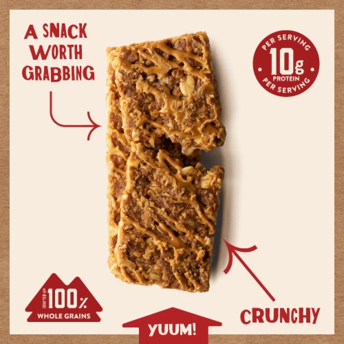 Kodiak® Protein-Packed Peanut Butter Crunchy Granola Bars Perspective: left