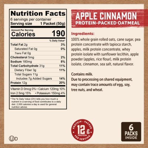 Kodiak® Protein Packed Oatmeal Apple Cinnamon