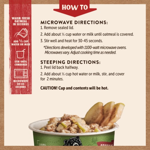 Kodiak® Protein-Packed Apple Cinnamon Oatmeal Power Cup® Perspective: left