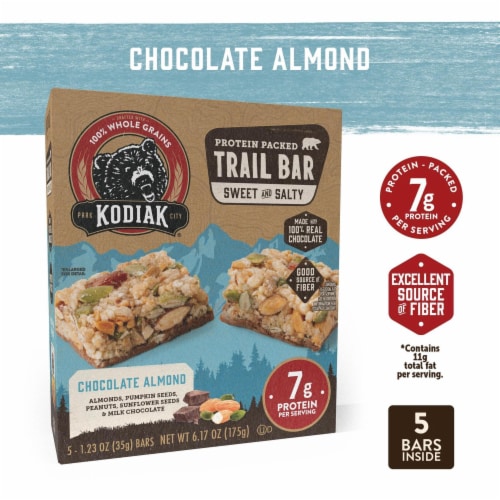 Kodiak® Protein-Packed Chocolate Almond Trail Bars Perspective: left