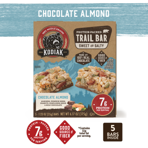 Kodiak® Protein-Packed Chocolate Almond Trail Bars Perspective: left