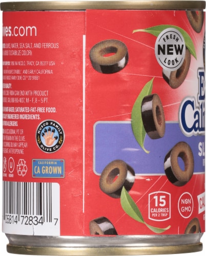 Early California Sliced California Ripe Olives Perspective: left
