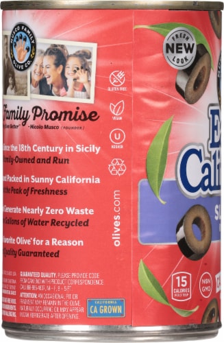Early California® Sliced Ripe Black Olives Perspective: left