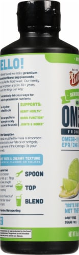 Barlean's Omega Swirl Key Lime Fish Oil Perspective: left