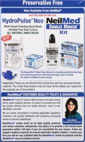NeilMed Nasaflo Neti-Pot Nasal Wash System Perspective: left