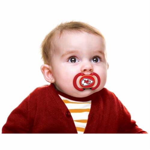Kansas City Chiefs 2-Pack Pacifier Perspective: left