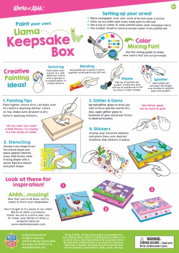Masterpieces® Works of Ahhh…® Wooden Jewelry Box Craft Kit Perspective: left