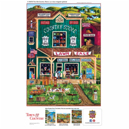 The Old Country Store 300 Piece Large EZ Grip Jigsaw Puzzle Perspective: left