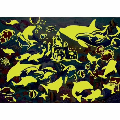 MasterPieces® Sea Castle Delight Glow in The Dark Puzzle Perspective: left