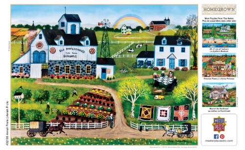 MasterPieces® Homegrown Puzzles Collection  Amish Frolic Piece Jigsaw Puzzle Perspective: left