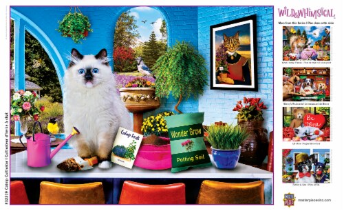 MasterPieces EZ Grip Jigsaw Puzzle - Catnip Cultivator Perspective: left