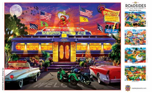 MasterPieces® Bandito's Dining Car Roadsides of the Southwest Jigsaw Puzzle Perspective: left