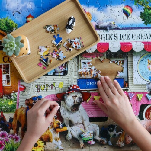 MasterPieces® Wild & Whimsical™ Iggie's Ice Cream EZ Grip Puzzle Perspective: left