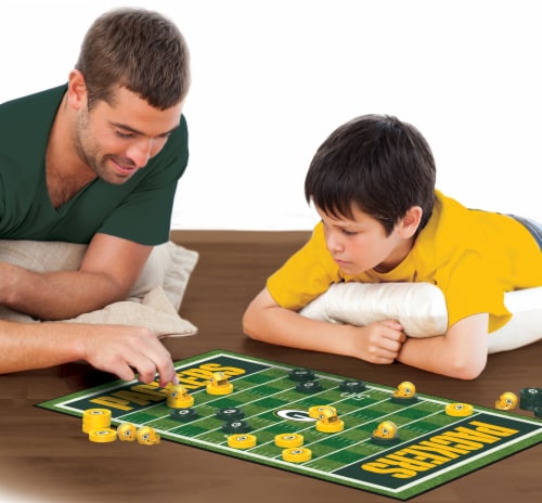 NFL® Green Bay Packers Checkers Board Game Perspective: left