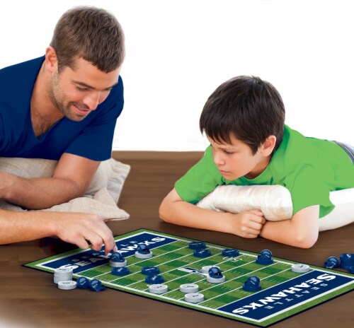 NFL Seattle Seahawks Checkers Board Game Perspective: left