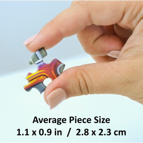 Masterpieces Replica - Flamingos 1000 Piece Jigsaw Puzzle Perspective: left