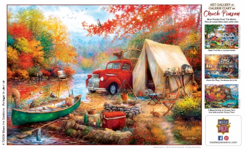 MasterPieces® Art Gallery of Chuck Pinson Share the Outdoors Linen Jigsaw Puzzle Perspective: left