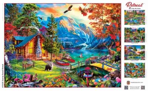 Masterpieces Tranquility - Soaring Sunset 1000 Piece Jigsaw Puzzle Perspective: left