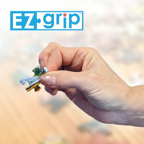 Masterpieces Ez Grip Lighthouse Keepers 1000 Piece Jigsaw Puzzle 34X23.5 Eco-Friendly Perspective: left